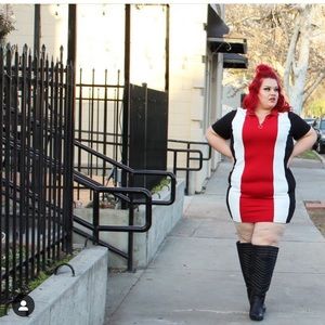 Fashionova curve Colorblock dress 3x